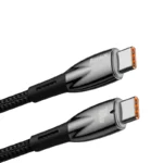 Baseus Glimmer Series Fast Charging Data Cable Type-C to Type-C 100W - Image 2