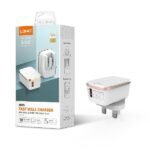 LDNIO A1204Q Quick Charge 3.0 Travel Charger with USB Type-C Cable