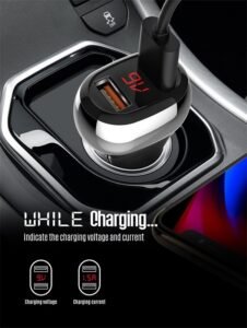 LDNIO C2 36W LED Display Dual Qc3.0 Ports Car Fast Charger 2