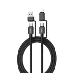 LDNIO LC16 65W 4-in-1 Fast Charging Cable USB-C /Lighting to USB-A/USB-C 1.2M