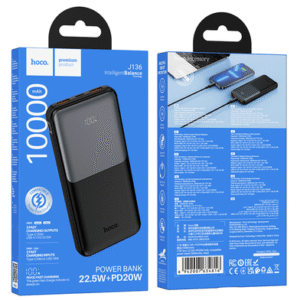 HOCO. J136 Power Bank Fast Charge 10000mAh PD Type-C 20W and USB-A 22.5W QC with Digital Led Display