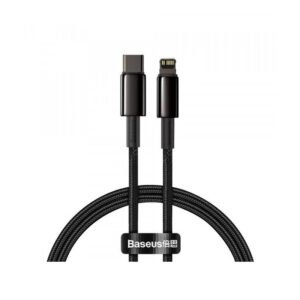 Baseus Tungsten Gold 20W PD Type-C to Lightning Fast Charging Data Cable - Black