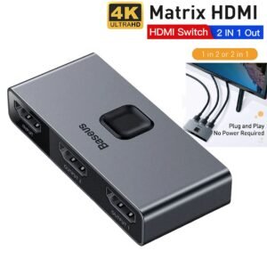 Baseus Matrix HDMI 4K HD Splitter 2 in 1